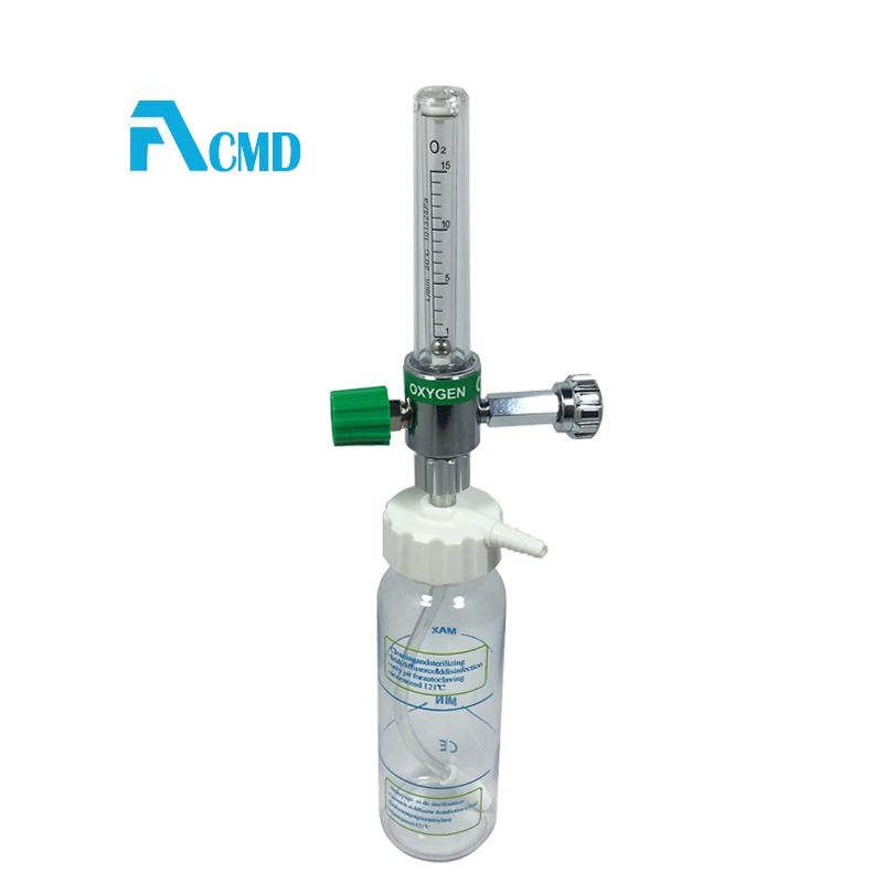 Hospital Oxygen Flow Meter With Adapter For Aluminum Body Material