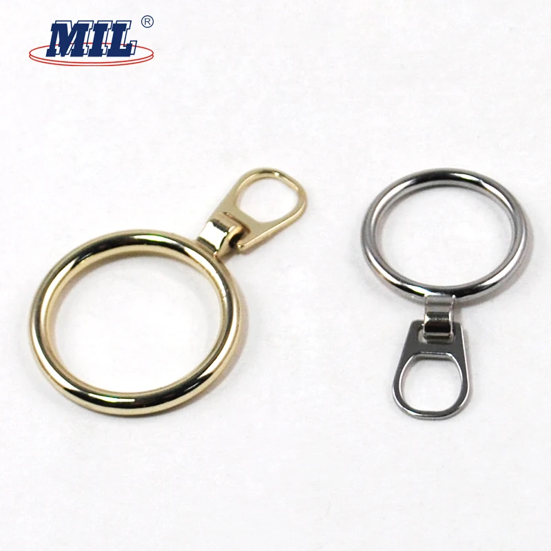 Custom Fashion Decorative Metal Ring Zipper Pull Zipper Puller For ...