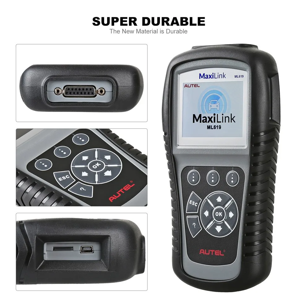 100 Original Autel Maxilink Ml619 Obdii/can Scan Tool Automatic Car