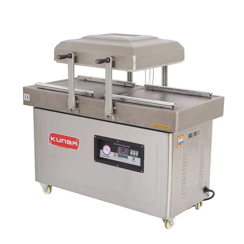Double Chamber Vacuum Sealer Or Packer With Nitrogen Gas Filling And