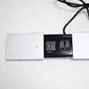 desk mounted two side open sliding cover socket multifunction power socket with usb