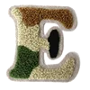 No minimum custom iron on embroidered letter towel chenille patches