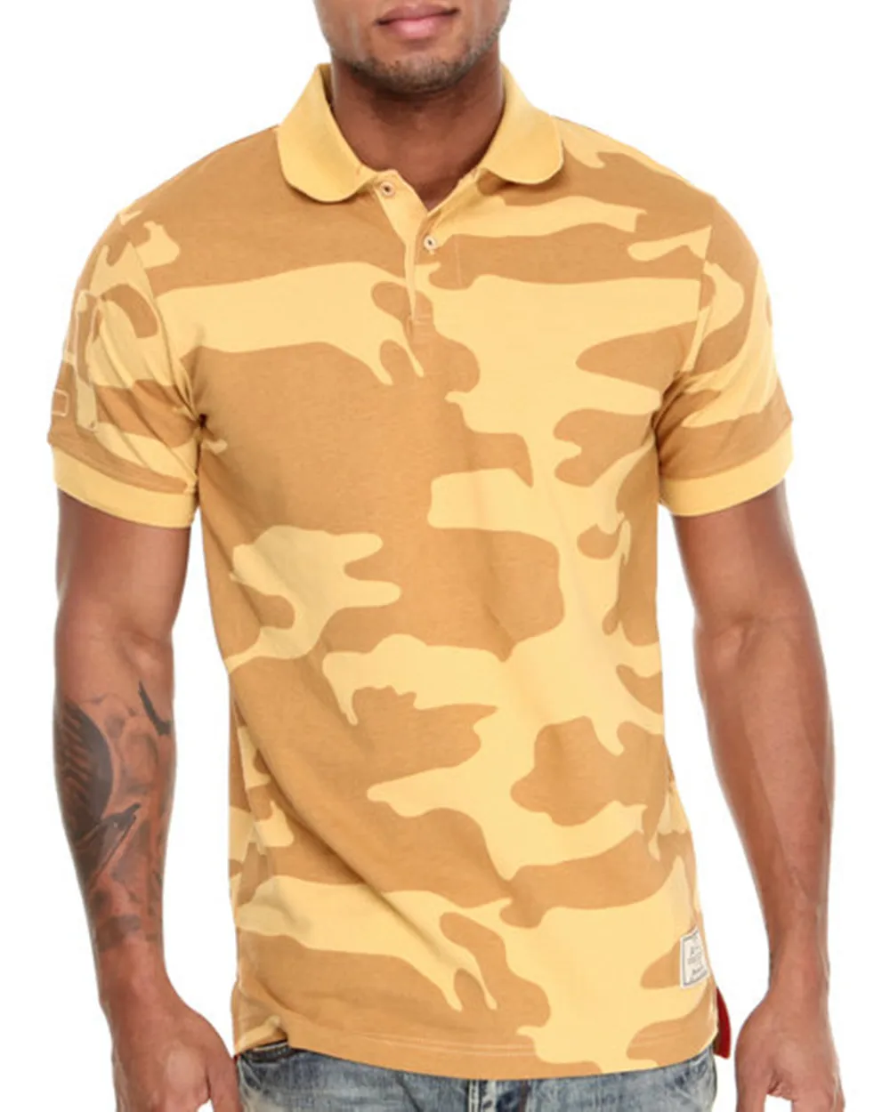 camo polo shirt