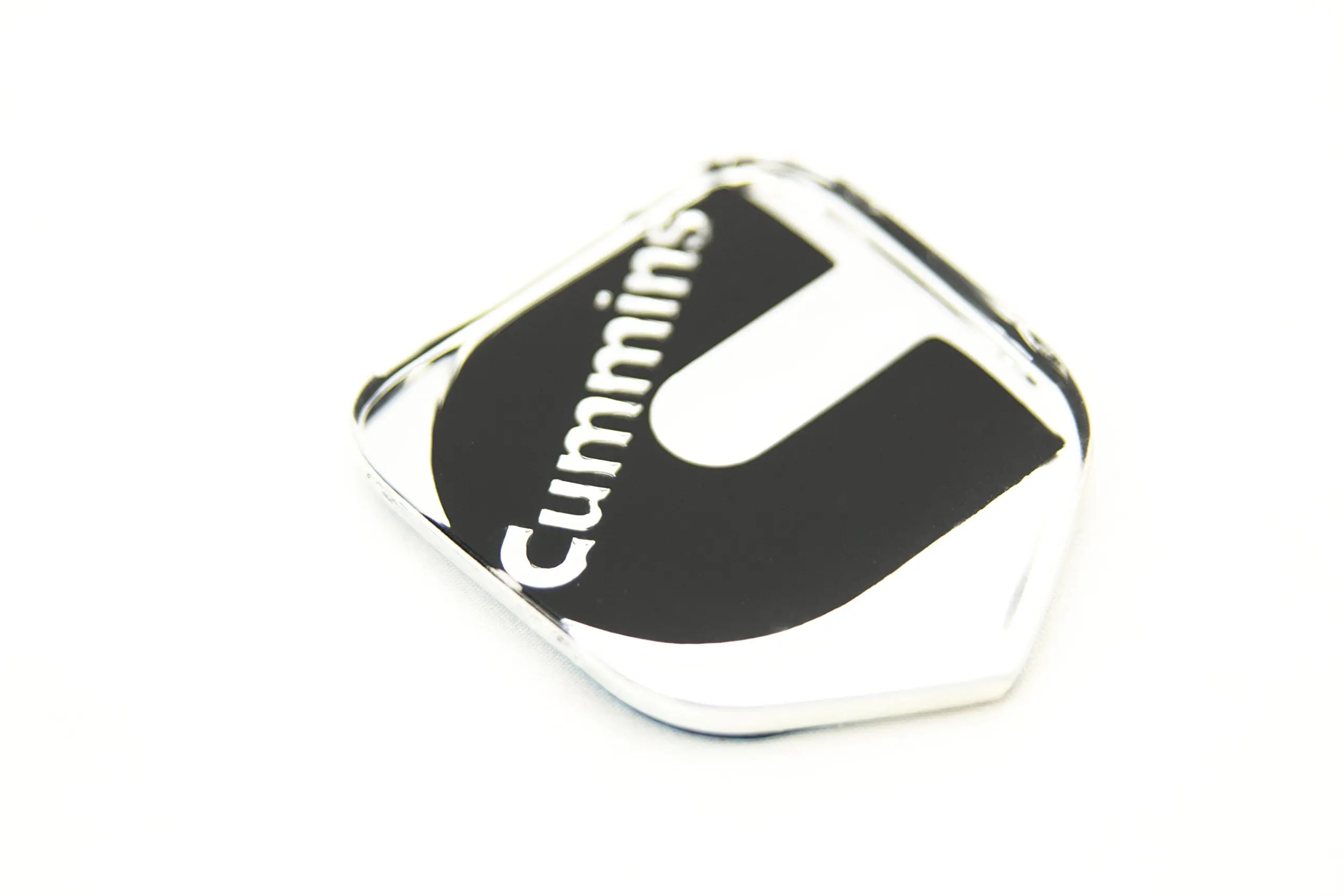 1 NEW 94-02 CUMMINS SECOND GEN BLACK /& WHITE CUSTOM GRILL EMBLEM BADGE
