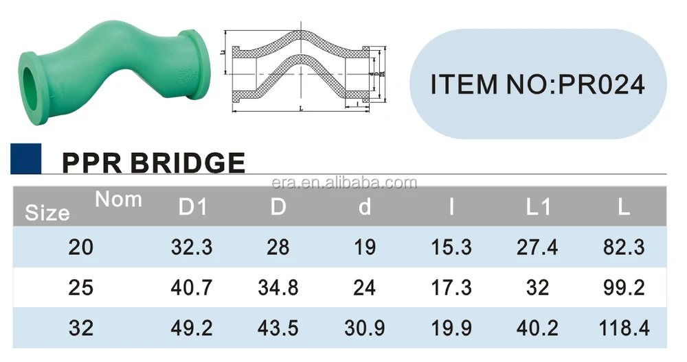 Era Ppr Pipe Fitting Plastic Short Bridge Pipe Buy Ppr Bridge,Ppr