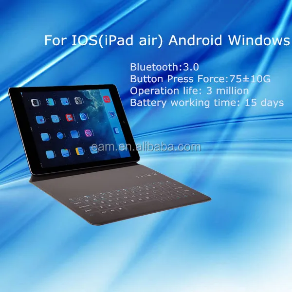 Super slim universal 10 inch ultrathin bluetooth keyboard case