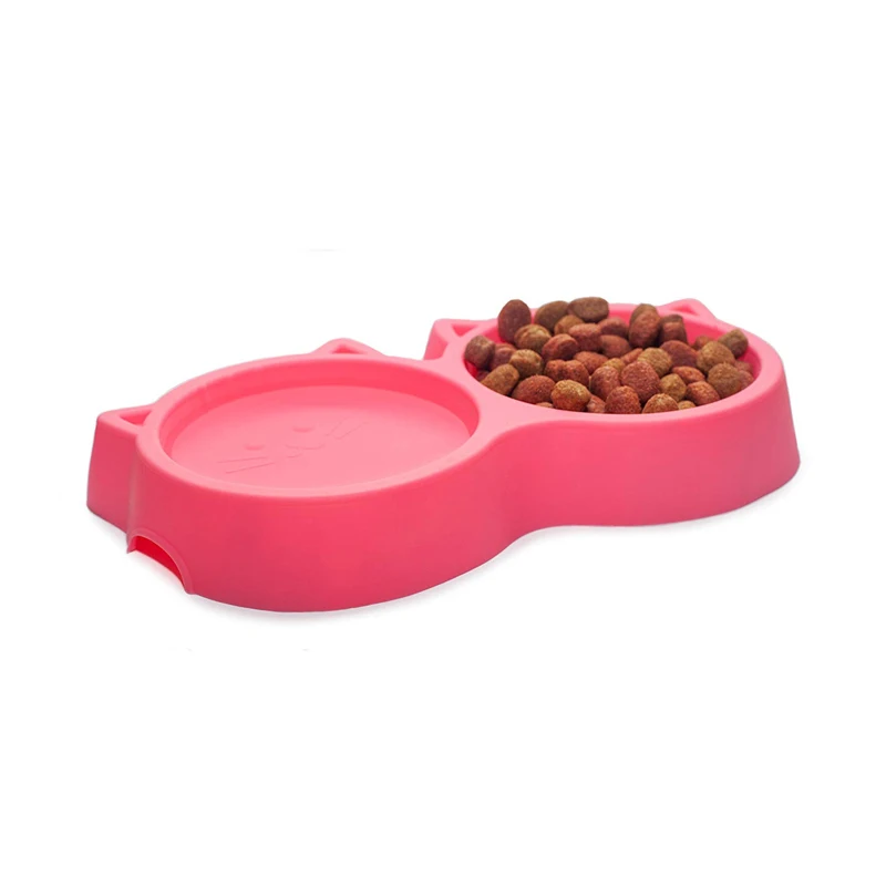 Silicone Cat Feeder Stand Cat Food Bowl Set Kitten Food Bowl Cat