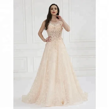 color beige largo vestido floral de la boda - buy vestido de novia