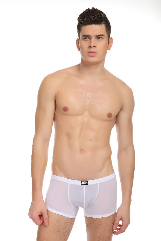 hombres guapos con boxer transparente