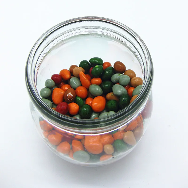 ball shaped embossed candy glass mason jar