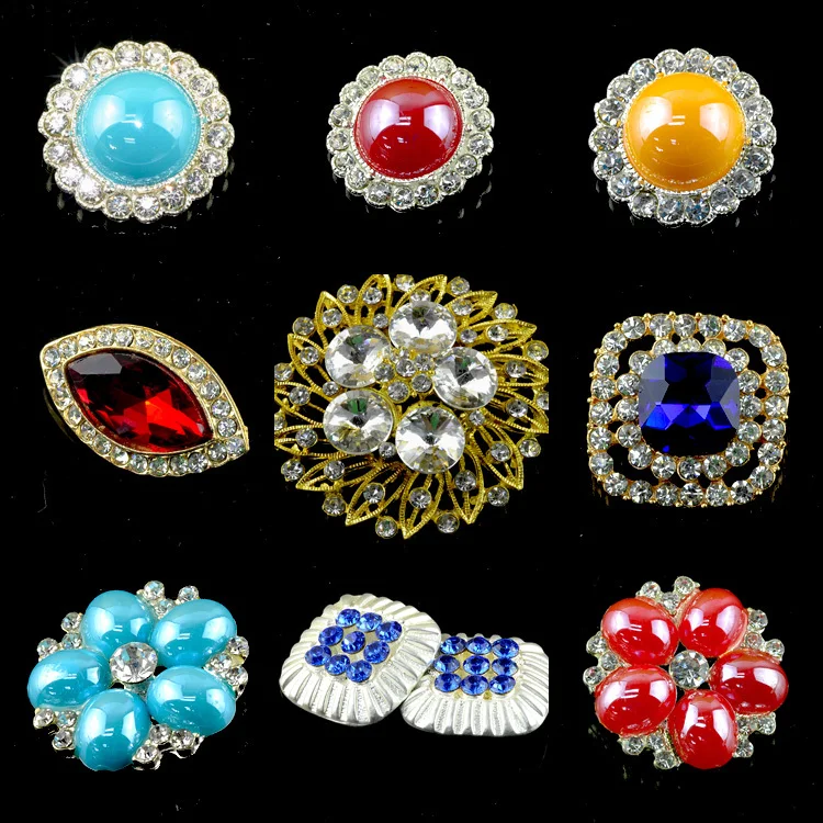 2015 Fashion crystal brooch rhinestone pearl brooch for wedding invitation