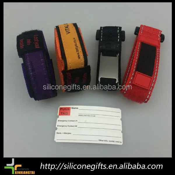 New Product Nylon Fabric Id Bracelet Custom Cloth Bracelet Buy Fabric