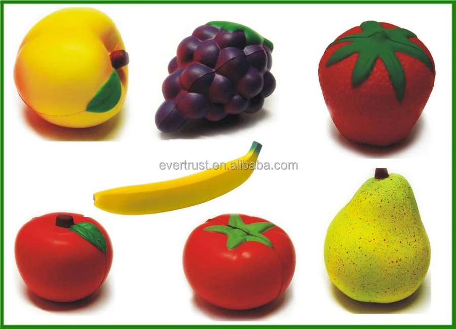 fruit shaped stress balls