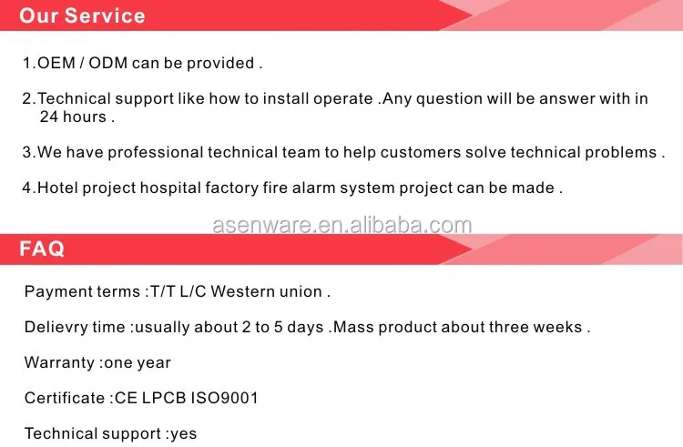 Multi Wired Conventional Fire Alarm Heat Detector AW-CTD805