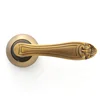 Fancy Nice Coffee color zicn aluminum Flower design mid-east hardware bedroom use door handle supplier