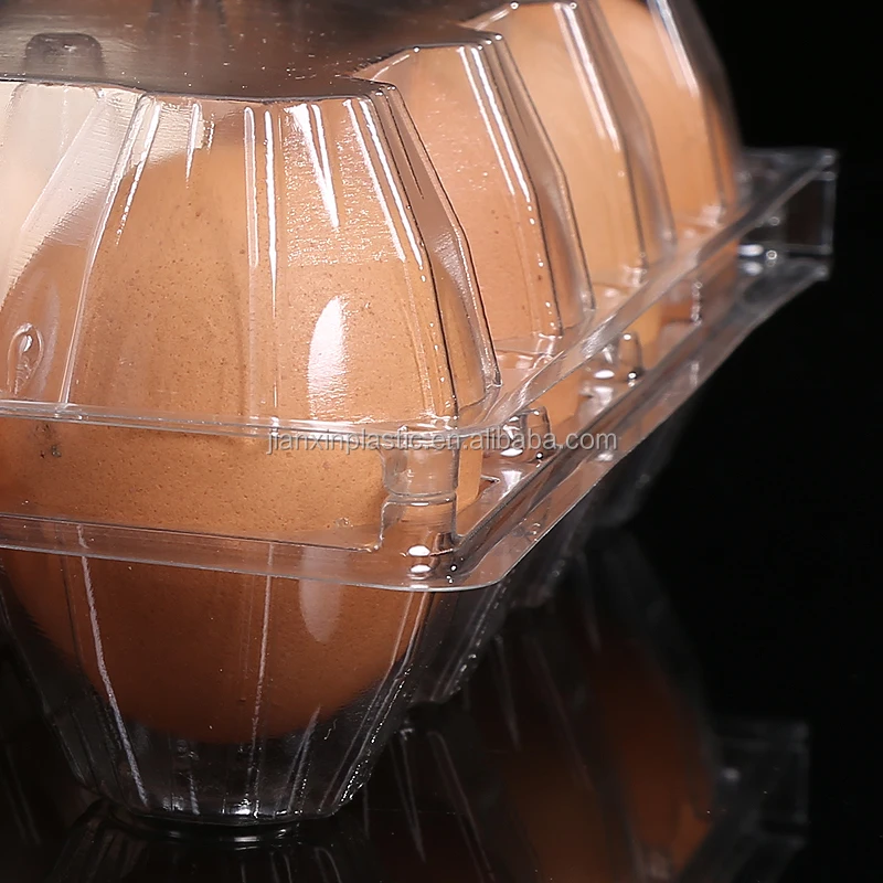 Custom Boxes With Logo Plastic Clear Egg Tray Chicken Egg Cartons Egg
