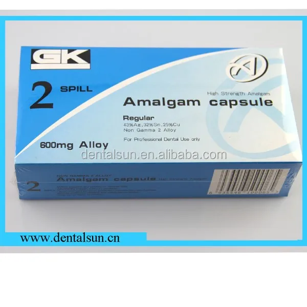 Dental Lab Material Amalgam Capsules 2 Spill(bule) Dental Filling