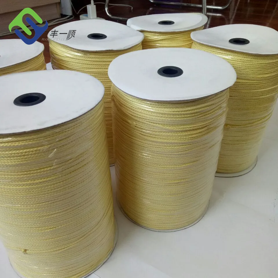 China 3mm 16 strands braided kevlar aramid rope for kite line