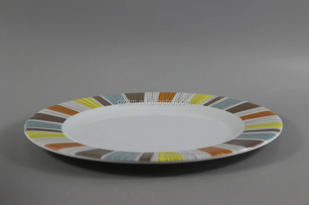 2015 Popular Design Melamine Round Plates