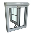 Vidros triplos PVC para caixilhos de janelas com telas de rolamento