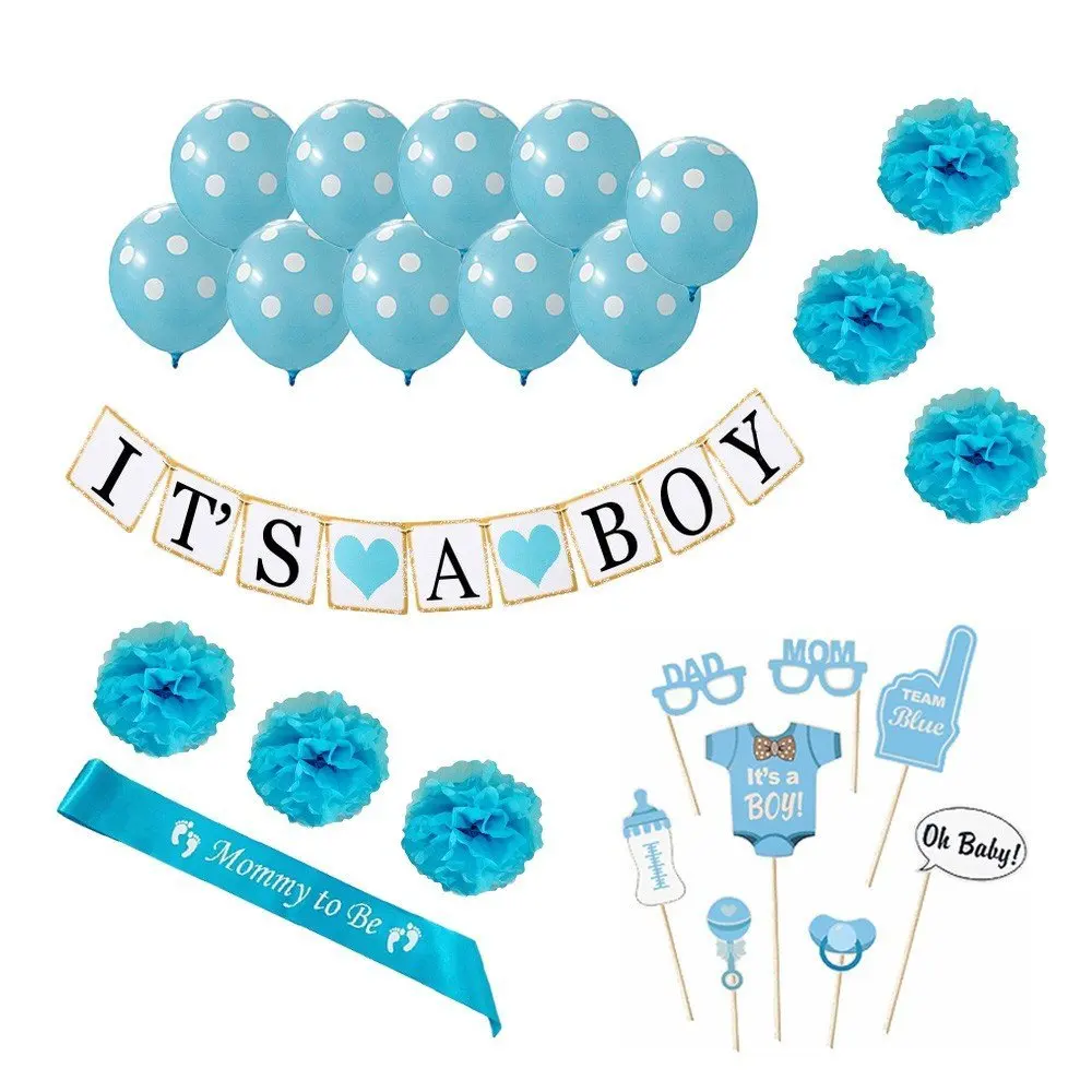 Buy Its A Boy Satin Sash Baby Shower Sash Blue White Mother