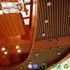 restaurant application wood plastic composite interior ceiling panel decoration