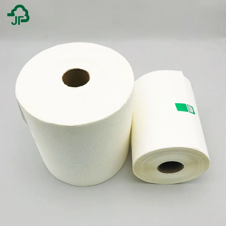 Wholesale White Virgin Pulp Biodegradable High Absorbent Roll Hand