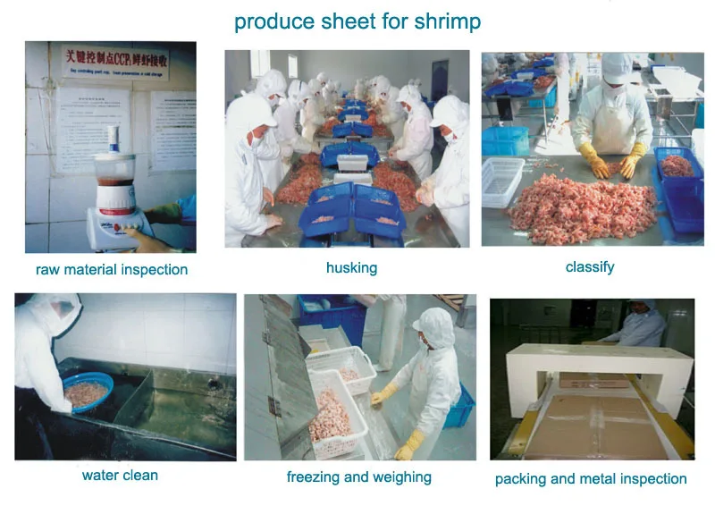 produce sheet for shrimp