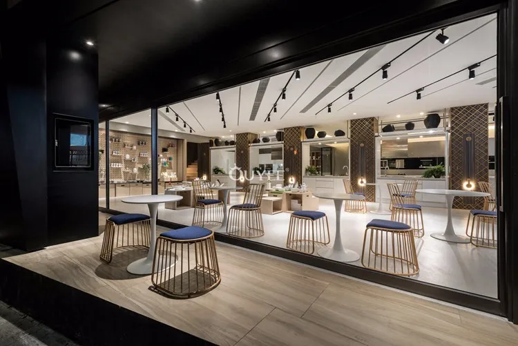 Modern Coffee Shop Interior Design Oem Cafe Bar Counter Furniture