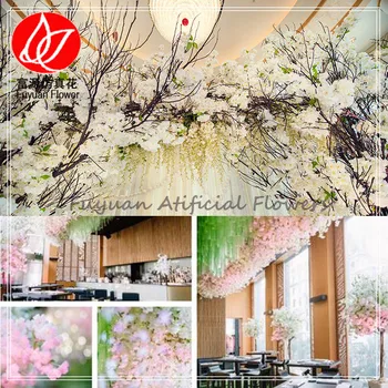 En Gros Longue Tige Artificielle Corail Soie Fleurs Branche De Fleur De Cerisier Table Salle De Mariage Décoration Fleurs Buy Fleurs De Soie De