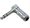 Hot Selling Angle Type Metal Audio connector 6.35mm stereo plug