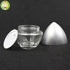 wholesale new design 120g double sides jar special egg shape glass cosmetic cream jars