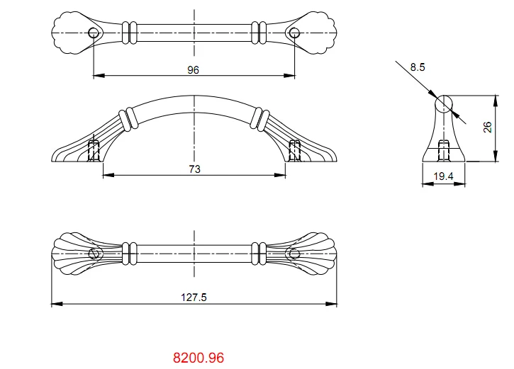 High Quality furniture drawer pull cabinet wardrobe handles