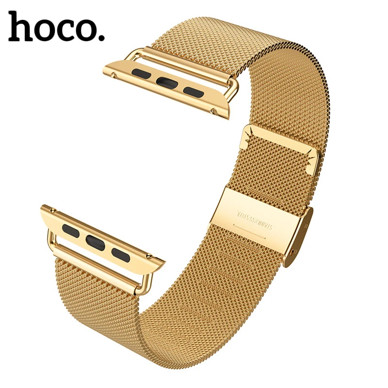Luxury For Apple Watch 38mm 40mm 42mm 44mm Hoco Stainless Steel Mesh