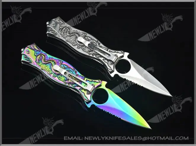 Multifunctional Rubber Handle Whole Steel Pocket Knife