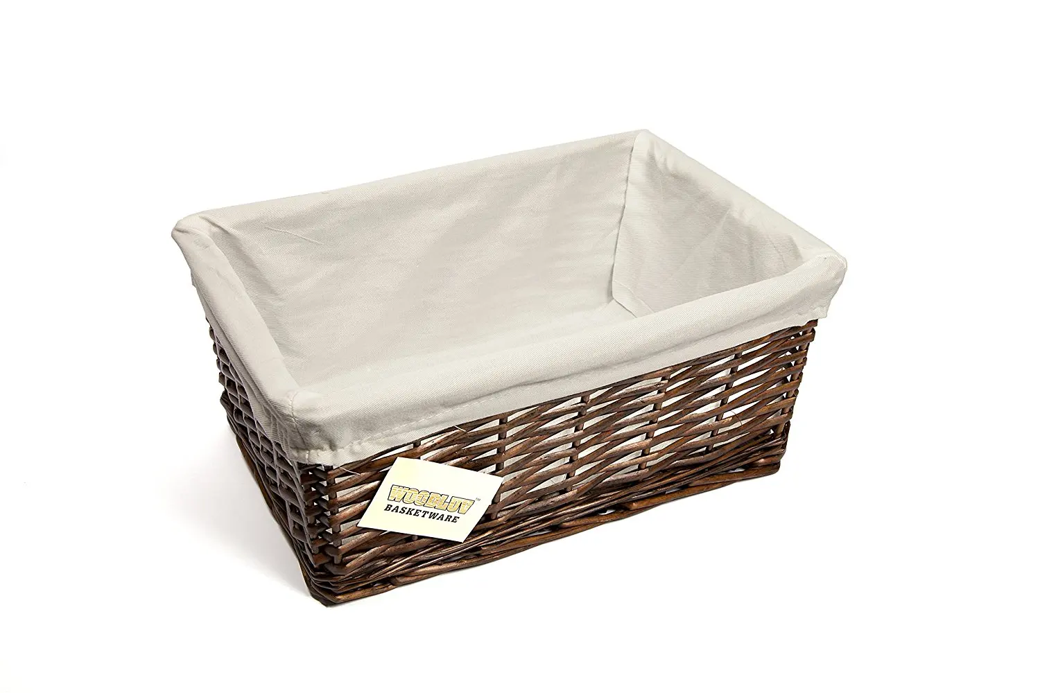 WoodLuv Seagrass Storage Basket with Small Lid