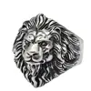 China Fashion Jewelry Thailand Silver Frog Lion Bat Dragon Skull Knight Bird Anbuis Wolf Egyptian Pharaoh Ring Men