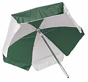 LIFEGUARD UMBRELLA - ULTRA WEATHER DURABLE - GREEN AND WHITE