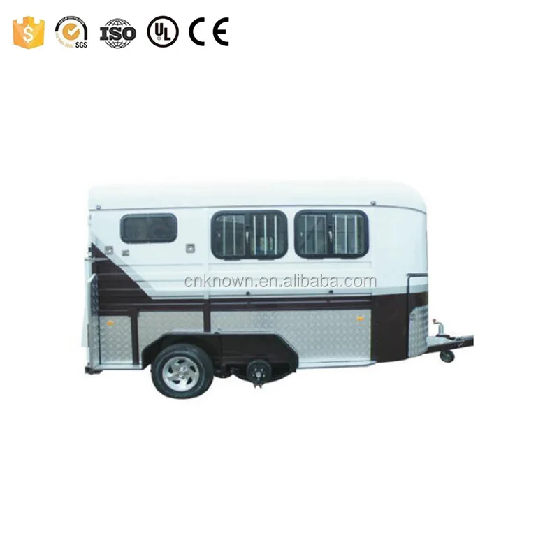 Big Loading Horse Trailer With Rubber Mats Cover With Good Price