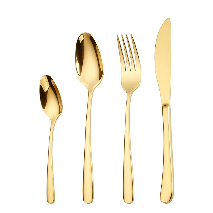 Gold Plated Wholesale Stainless Steel Used Restaurant Bulk Custom