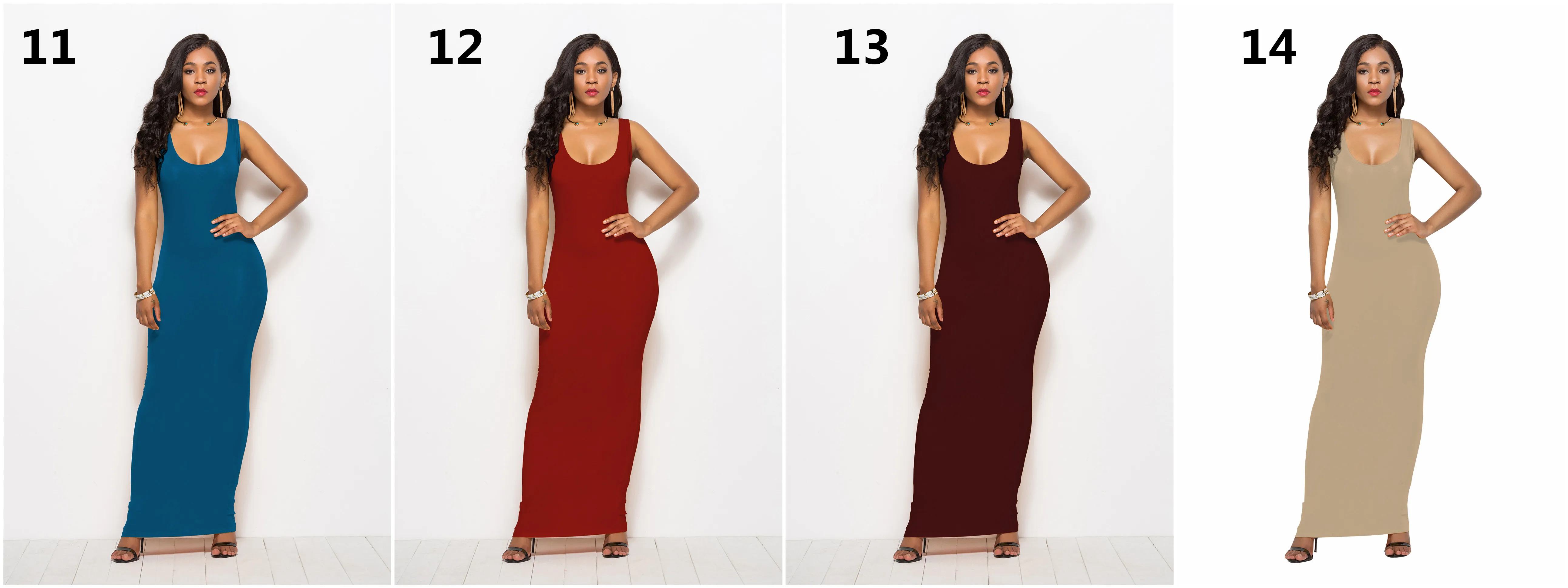 Women Summer Dress Elegant Sexy Vest Slim Sleeveless Bodycon Casual Long Pencil Sheath Pencil Dresses