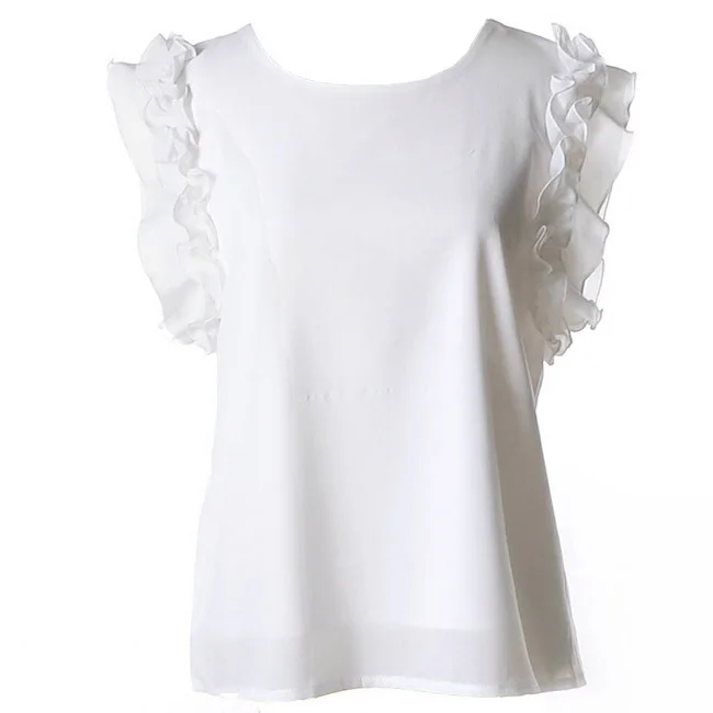 ruffle short sleeve top