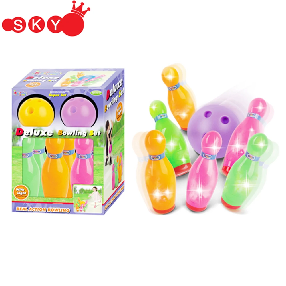 Bowling Ball Play Set Toddler Toys Funny Plastics Bowling Game Kit