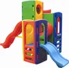 Children Playground Equipment Plastic House With Slides Kids Indoor Game Home Play