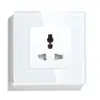 BSEED MF Socket with Single Crystal Panel International Plug Socket for Home MF Wall Outlet