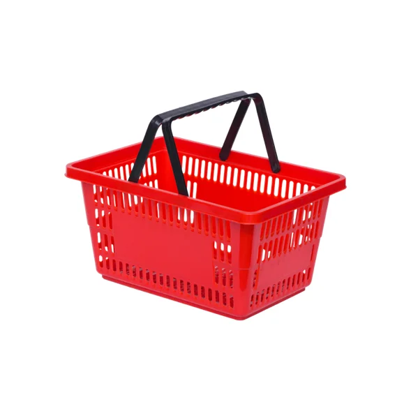 CESTINO IN PLASTICA 2 MANICI PER SPESA BUCATO CESTA SUPERMERCATO ABBIGLIAMENTO