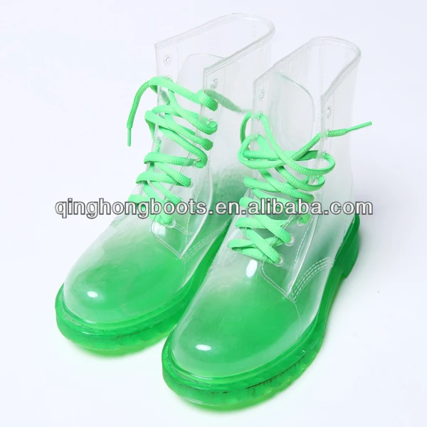 clear jelly boots