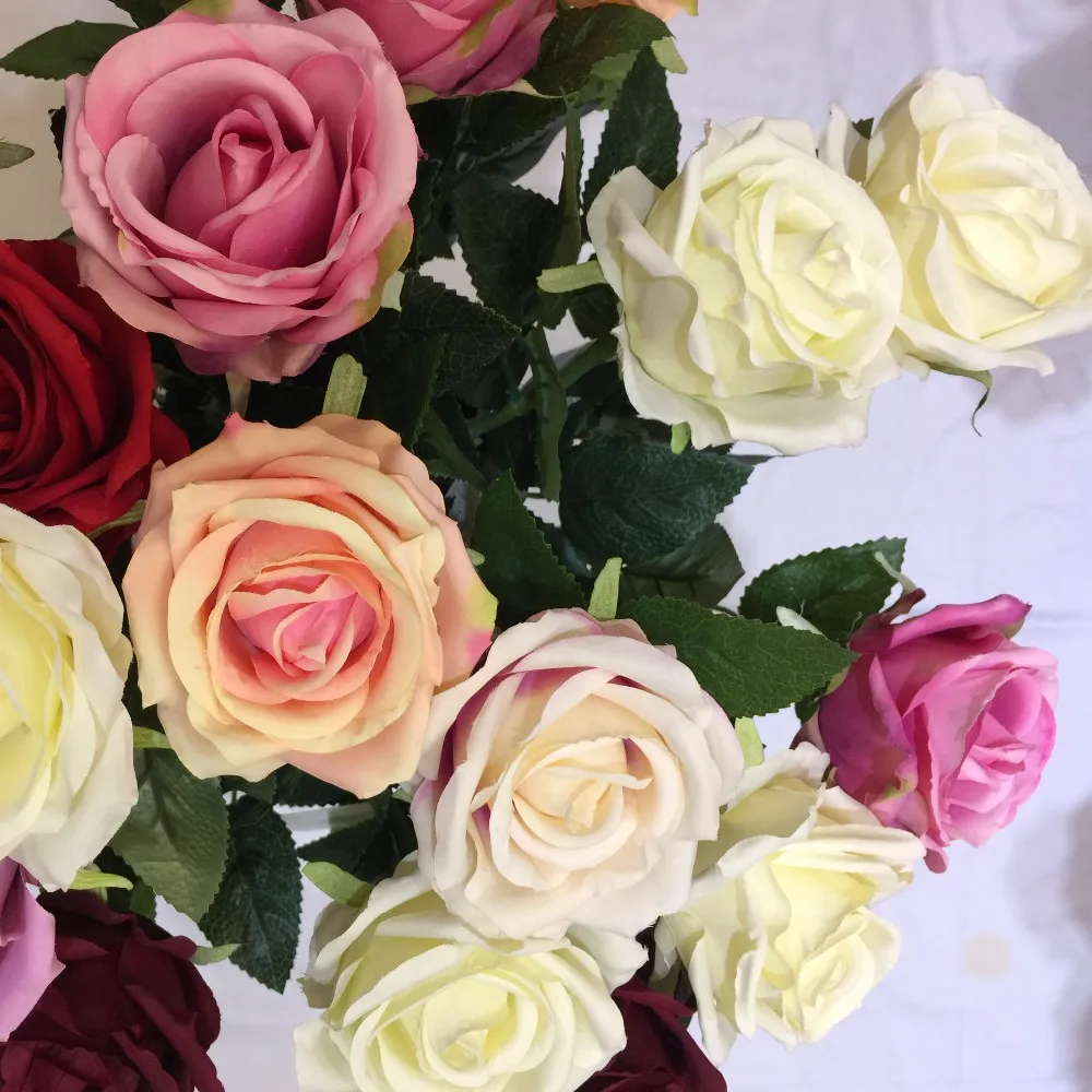 China Wholesale Long Single Stem Artificial Silk Rose Flower Buy Rose Flower,Silk Rose Flower