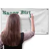 Custom size blank flag banner Solid White Flag-print your own words, logo, design