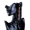 Fashion Popular Style Crystal drill Temperament gems Personality Long Dangle Earring